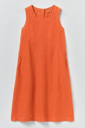 Garment Dyed Linen Shift Dress | Red Chilli