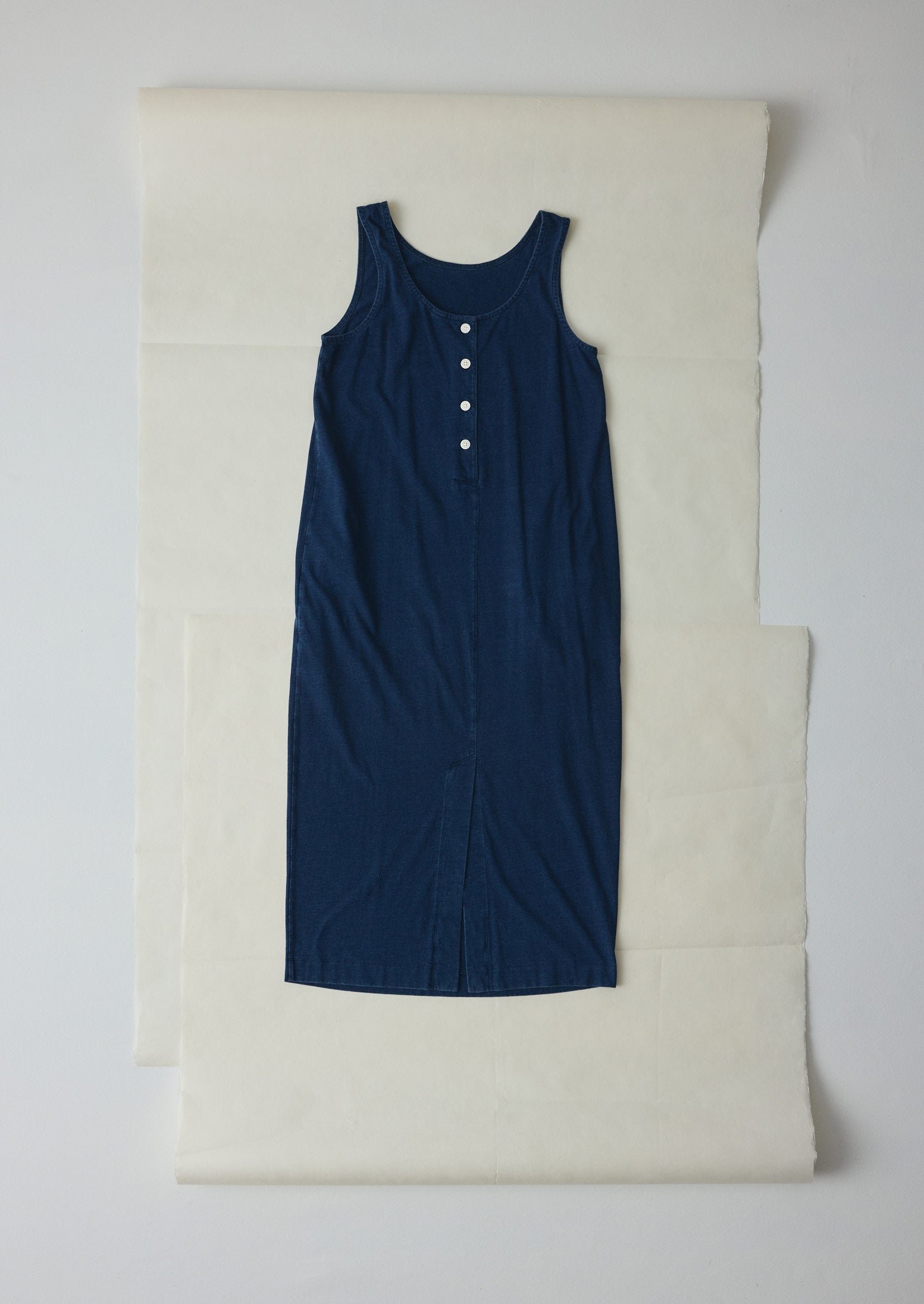 Lydia Jersey Shift Dress | Washed Indigo - Image 7