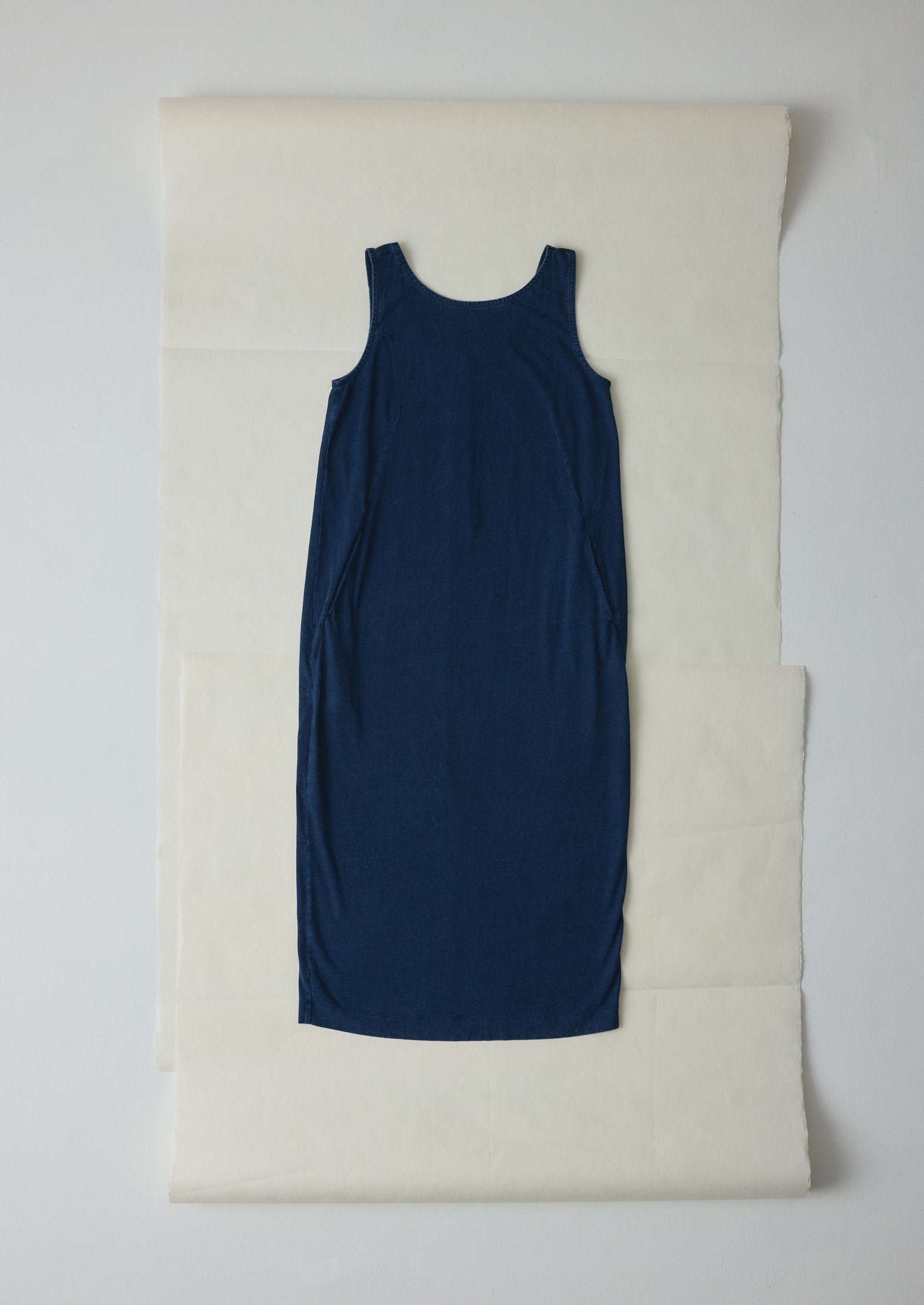 Lydia Jersey Shift Dress | Washed Indigo