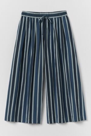 Stripe Cotton Culottes | French Blue
