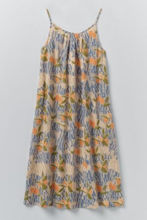 Picnic Print Cotton Nightdress | Ecru/Multi