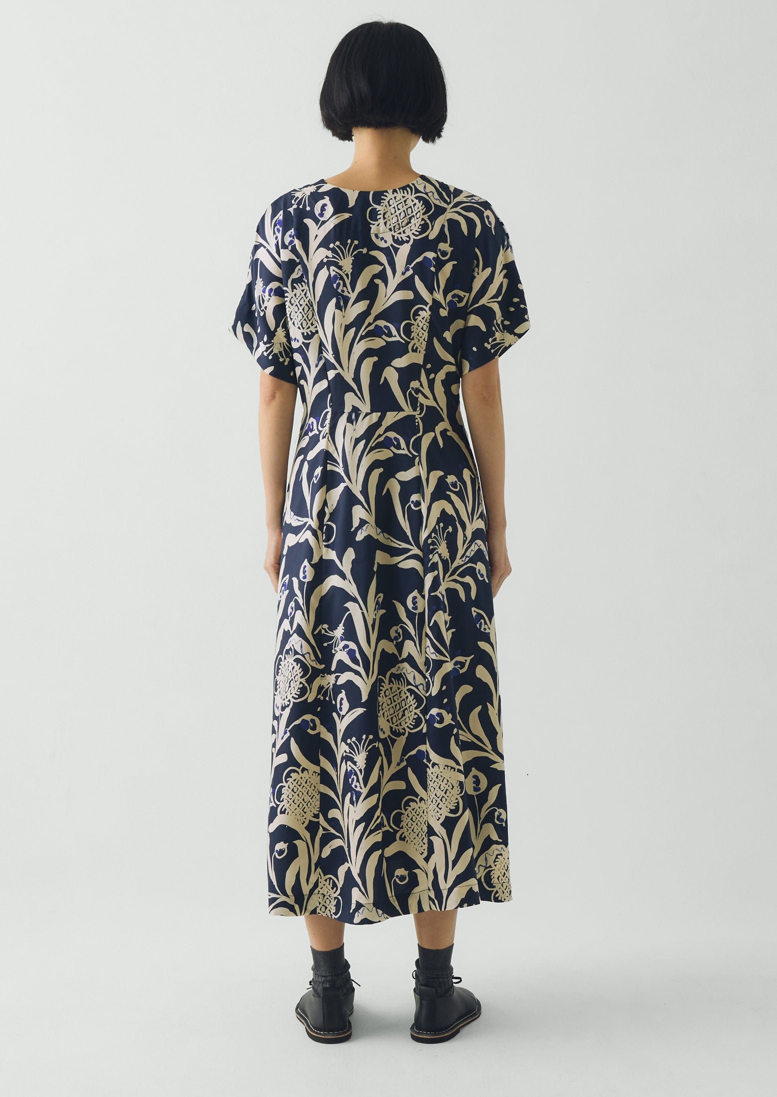 Crockery Print Dress | Smalt - Image 5
