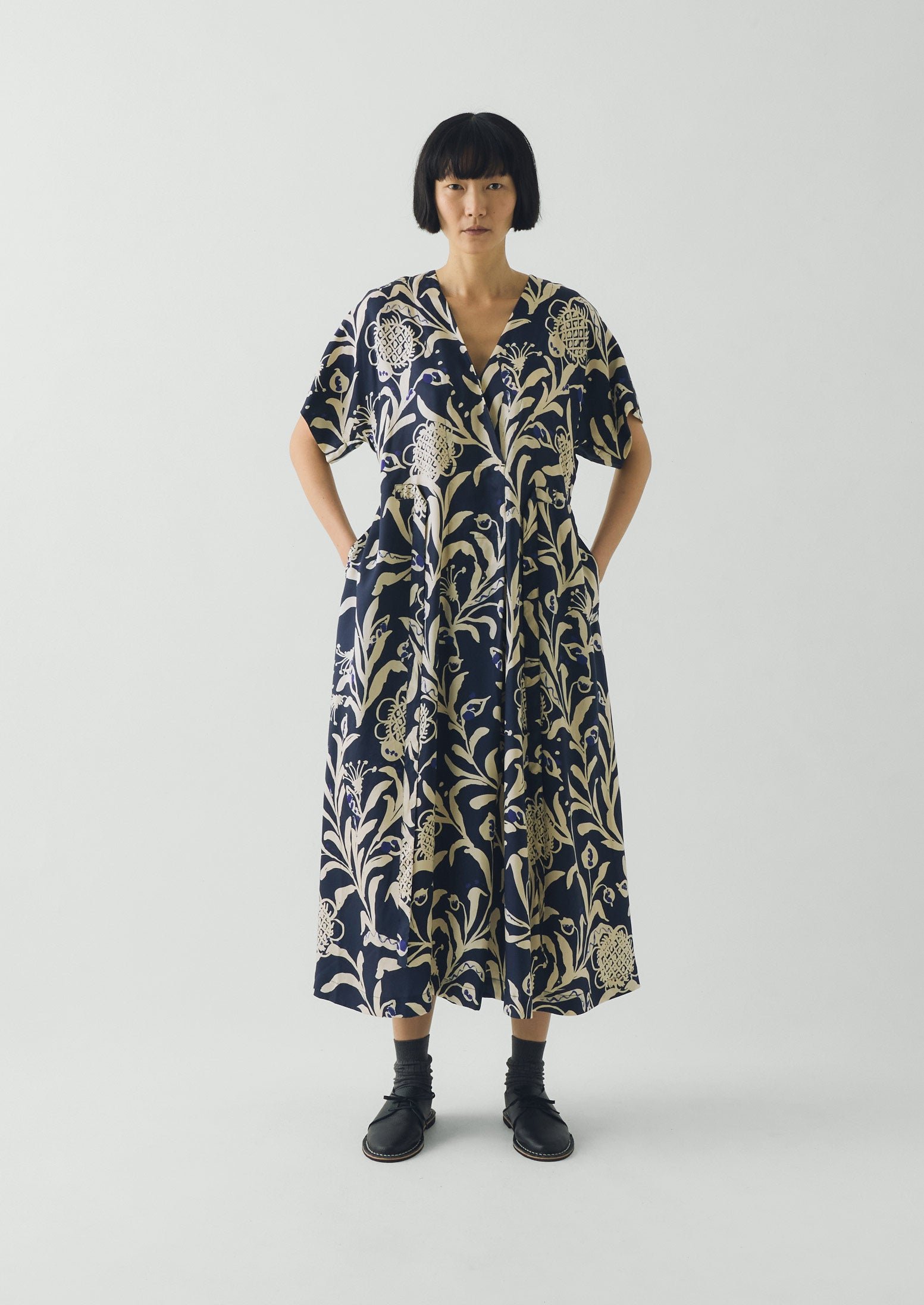 Crockery Print Dress | Smalt - Image 6