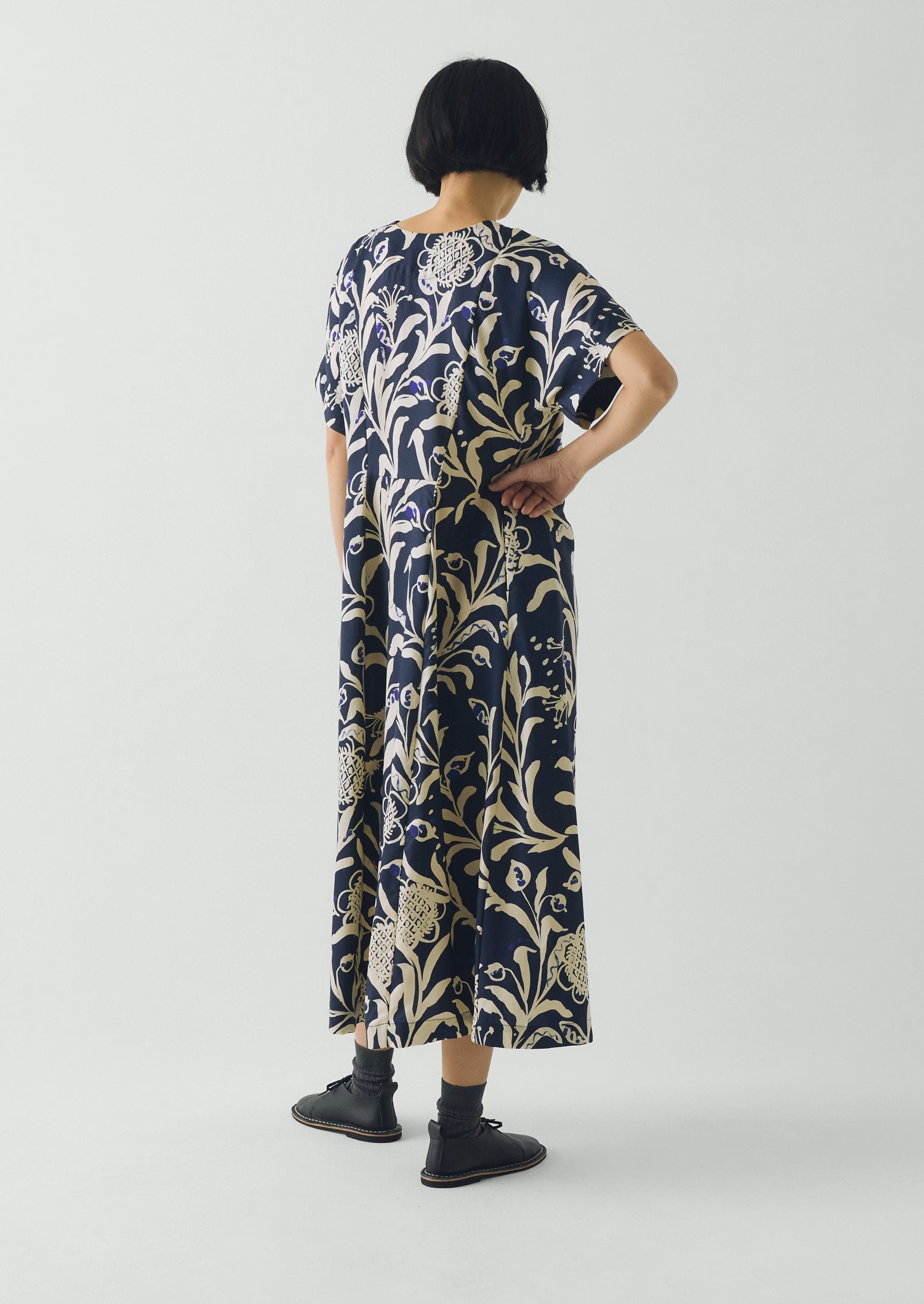 Crockery Print Dress | Smalt - Image 7