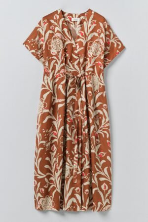 Crockery Print Dress | Cinnamon