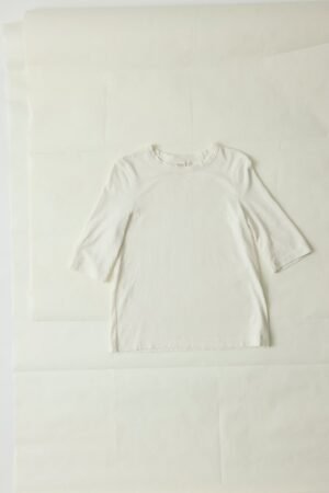 Cleo Garment Dyed Cotton Tee | Chalk