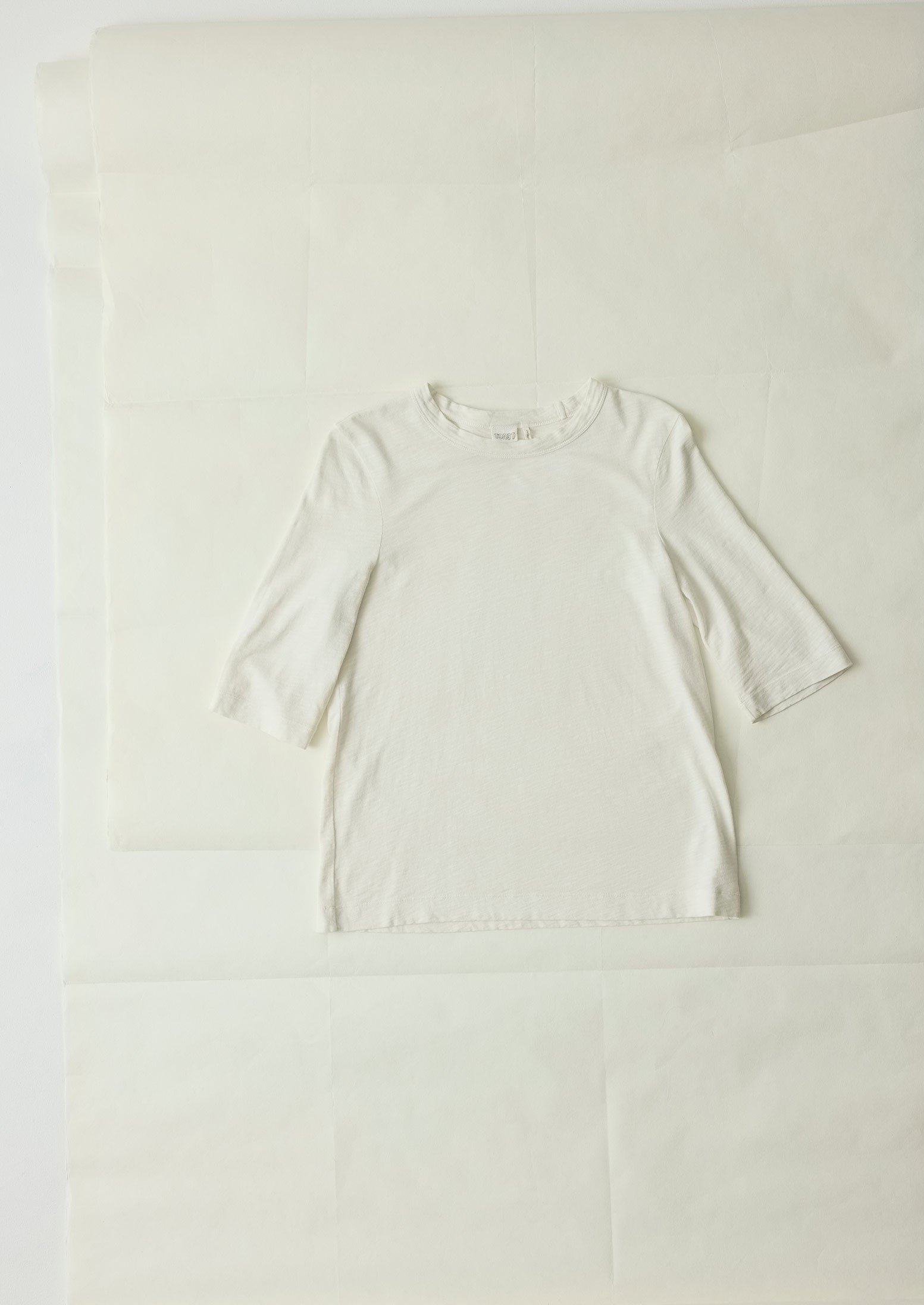 Cleo Garment Dyed Cotton Tee | Chalk