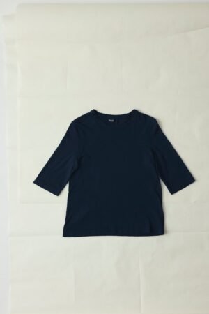 Cleo Garment Dyed Cotton Tee | Indigo