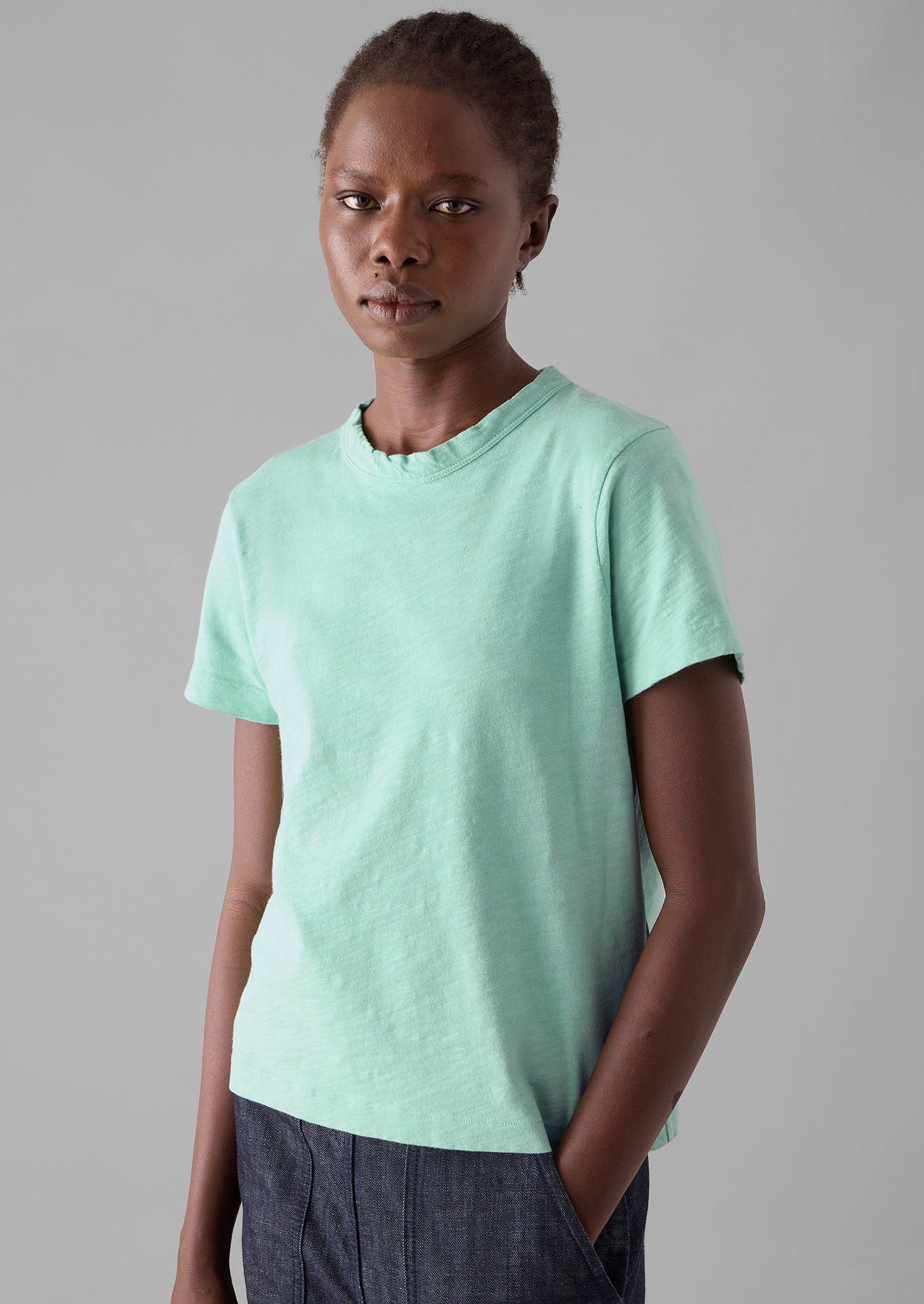 Sadie Cotton Boy Tee | Summer House Green - Image 2