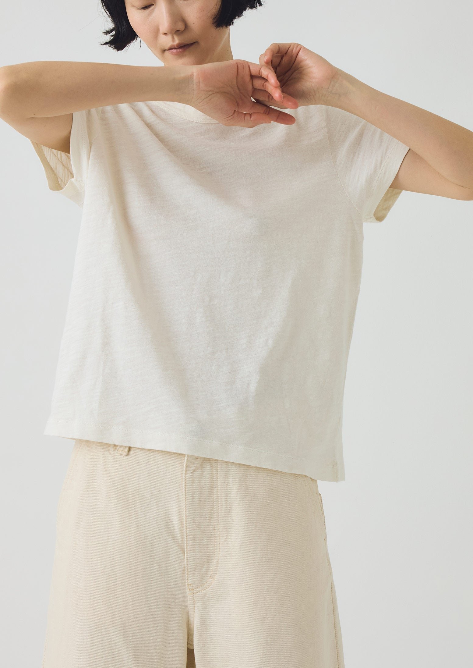 Sadie Cotton Boy Tee | Chalk - Image 2